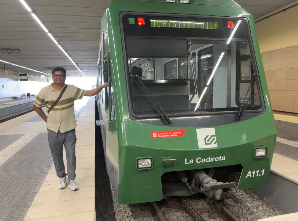 Raja Saha in Barcelona, Spain